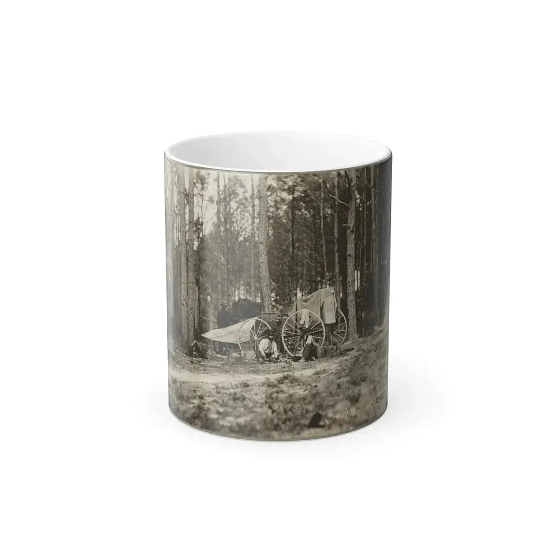 Brady's Photo Outfit in Front of Petersburg, Va. 1864( ) (U.S. Civil War) Color Changing Coffee Mug 11oz Default Title 11oz - Go Mug Yourself