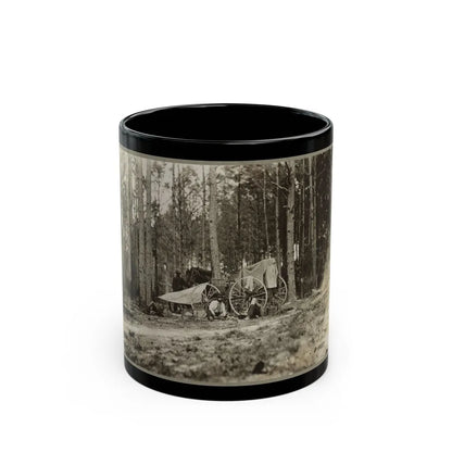 Brady's Photo Outfit In Front Of Petersburg, Va. 1864( ) (U.S. Civil War) Black Coffee Mug-11oz-Go Mug Yourself