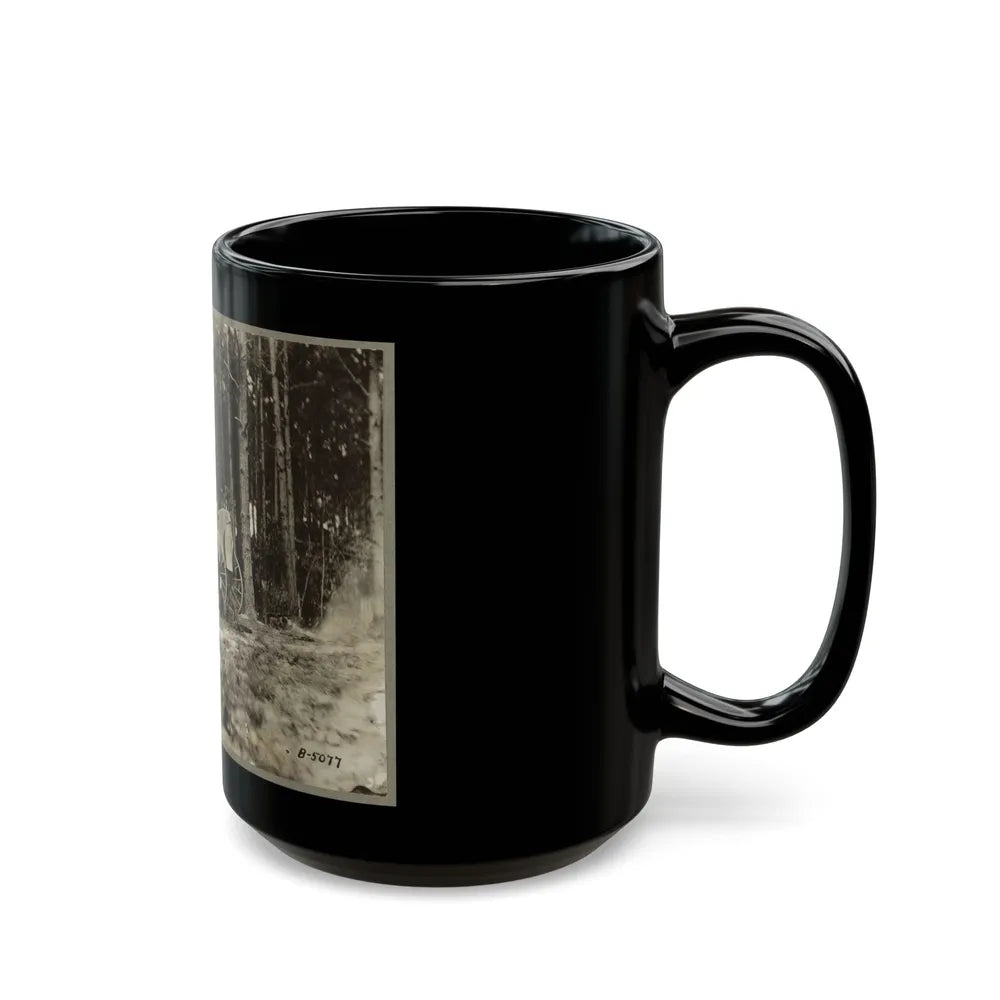 Brady's Photo Outfit In Front Of Petersburg, Va. 1864( ) (U.S. Civil War) Black Coffee Mug-Go Mug Yourself