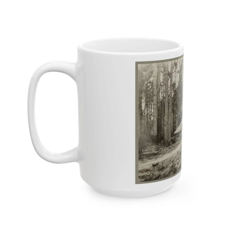 Brady's Photo Outfit In Front Of Petersburg, Va. 1864( ) (U.S. Civil War) White Coffee Mug-Go Mug Yourself