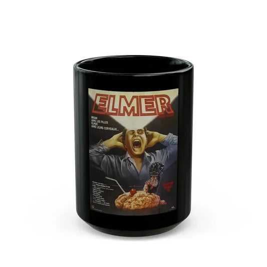 BRAIN DAMAGE (FRENCH) 1988 Movie Poster - Black Coffee Mug 15oz - Go Mug Yourself