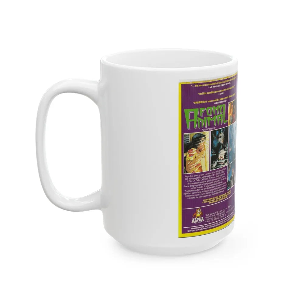 BRAIN DEAD FOME ANIMAL (VHS COVER) - White Coffee Mug-Go Mug Yourself