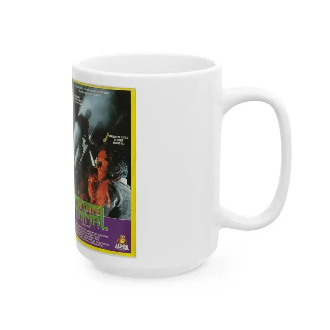 BRAIN DEAD FOME ANIMAL (VHS COVER) - White Coffee Mug - Go Mug Yourself