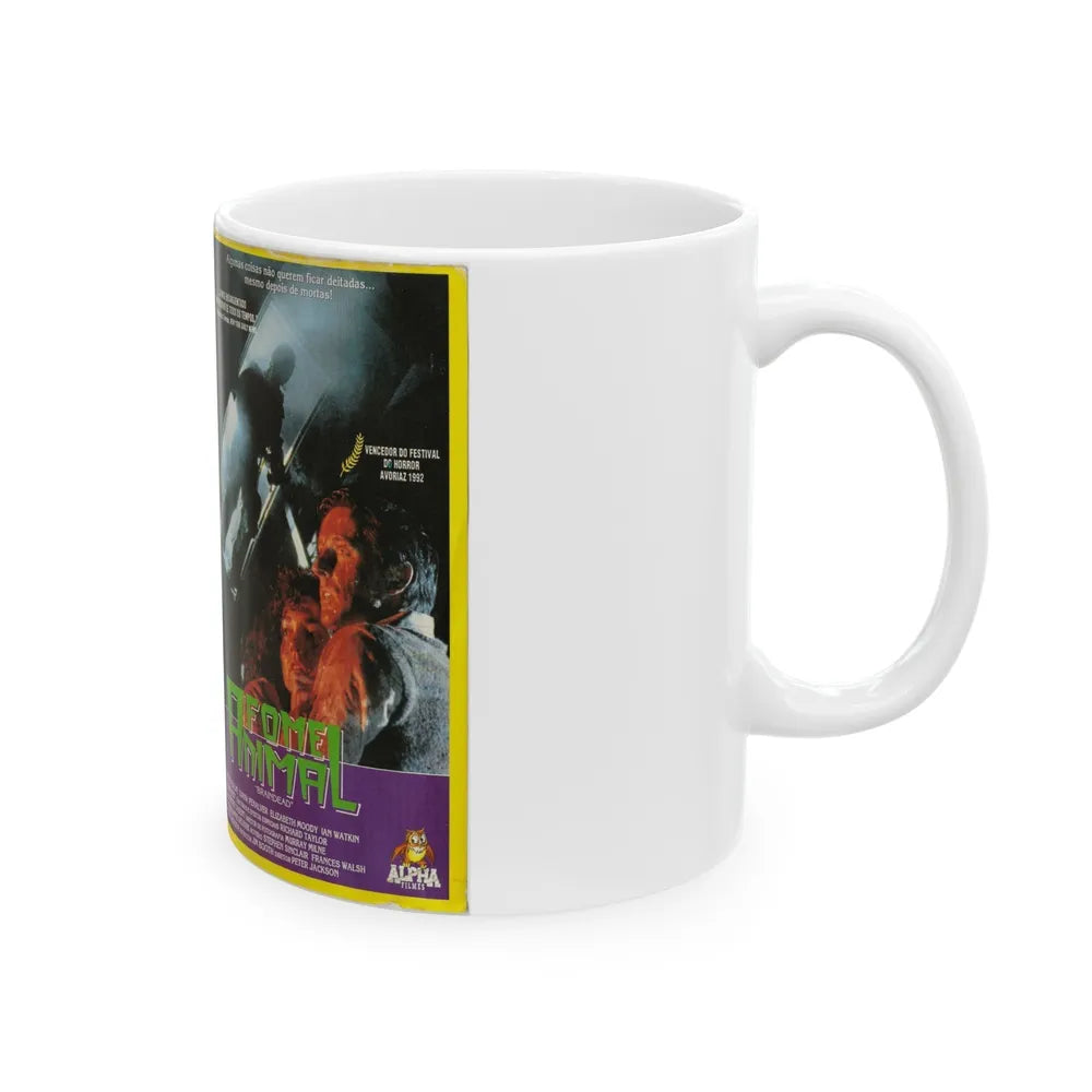 BRAIN DEAD FOME ANIMAL (VHS COVER) - White Coffee Mug-Go Mug Yourself