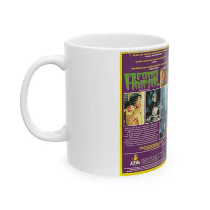 BRAIN DEAD FOME ANIMAL (VHS COVER) - White Coffee Mug - Go Mug Yourself