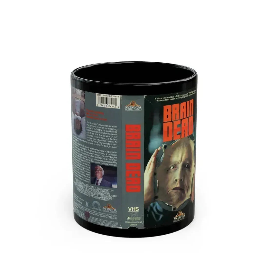 BRAIN DEAD (VHS COVER) - Black Coffee Mug 11oz - Go Mug Yourself