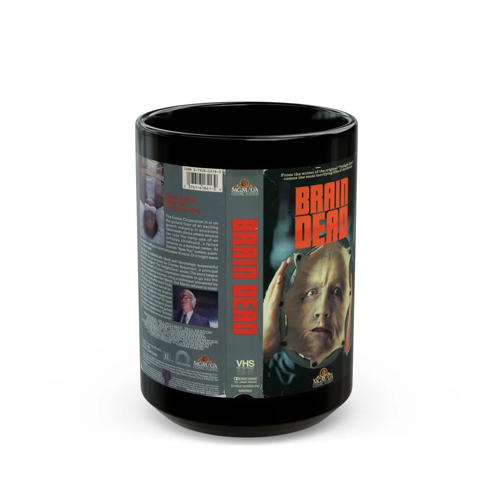 BRAIN DEAD (VHS COVER) - Black Coffee Mug-15oz-Go Mug Yourself