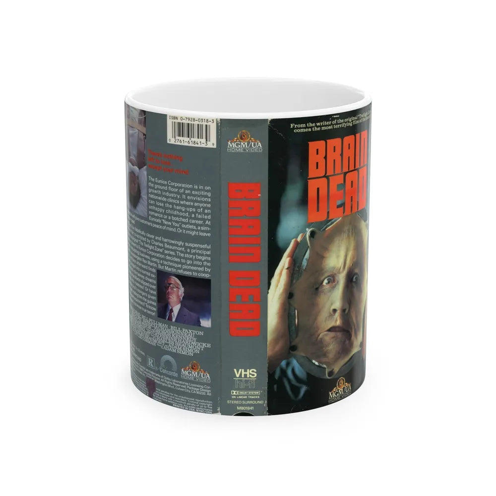 BRAIN DEAD (VHS COVER) - White Coffee Mug-11oz-Go Mug Yourself