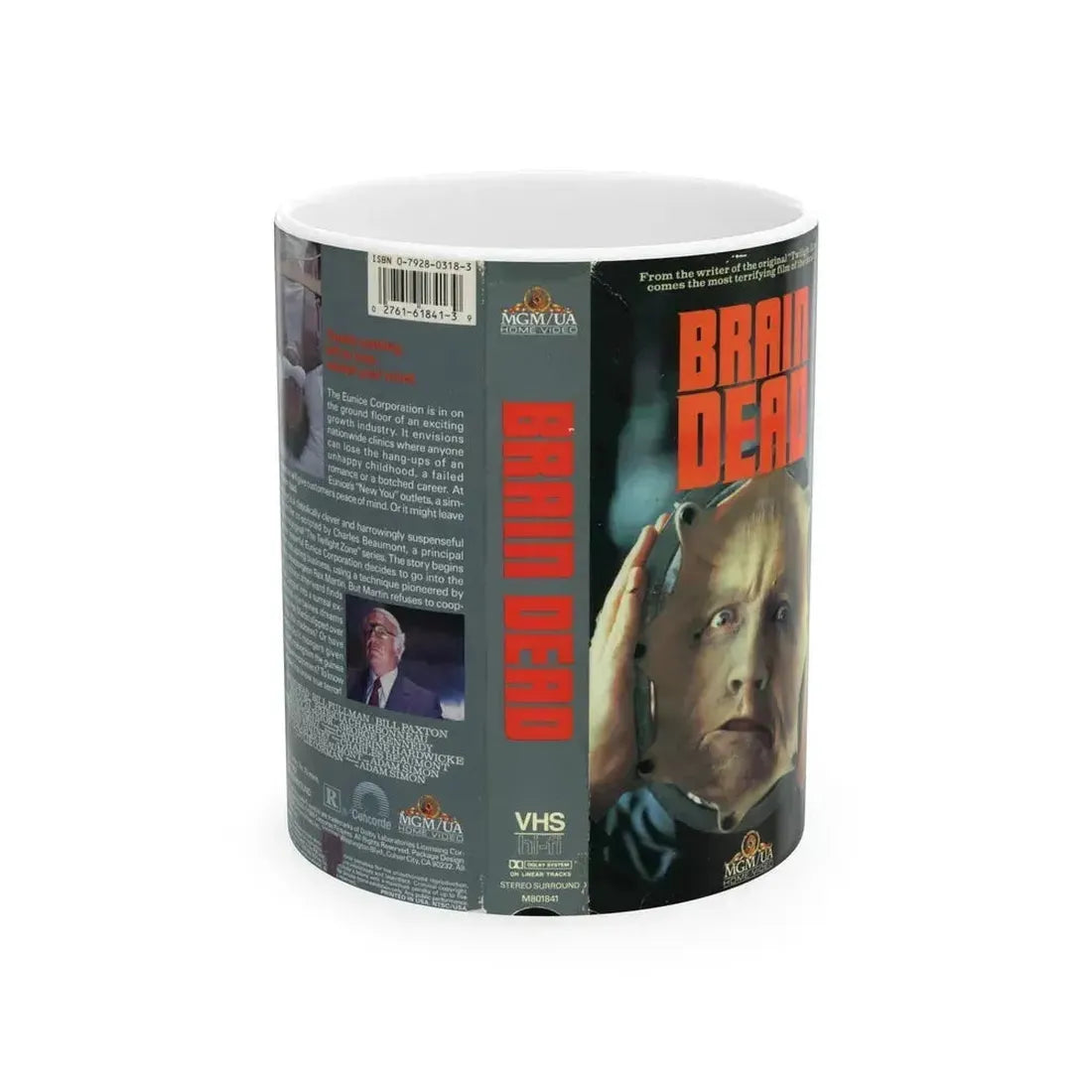 BRAIN DEAD (VHS COVER) - White Coffee Mug 11oz - Go Mug Yourself