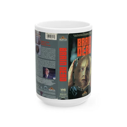 BRAIN DEAD (VHS COVER) - White Coffee Mug-15oz-Go Mug Yourself