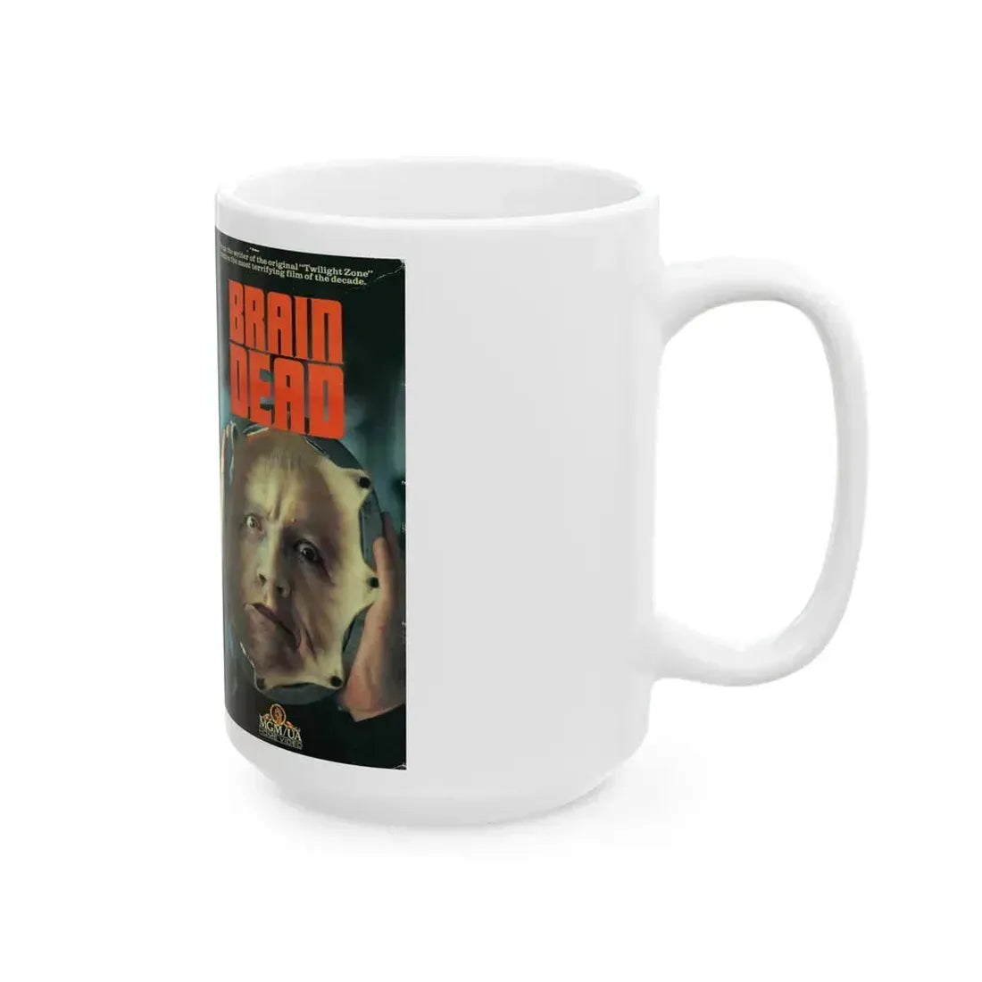 BRAIN DEAD (VHS COVER) - White Coffee Mug - Go Mug Yourself