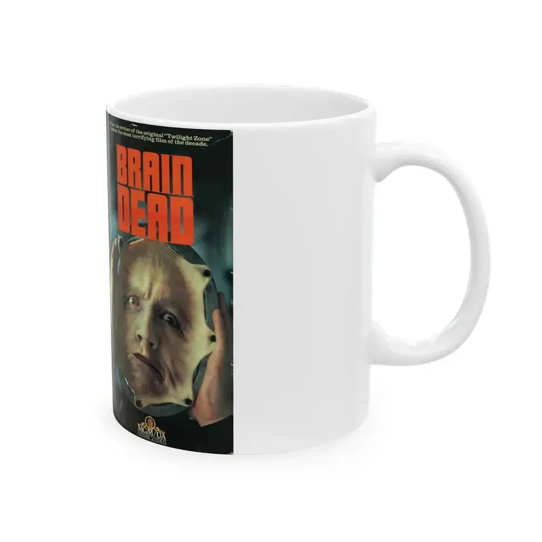 BRAIN DEAD (VHS COVER) - White Coffee Mug - Go Mug Yourself