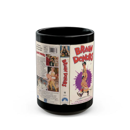 BRAIN DONORS (VHS COVER) - Black Coffee Mug-15oz-Go Mug Yourself