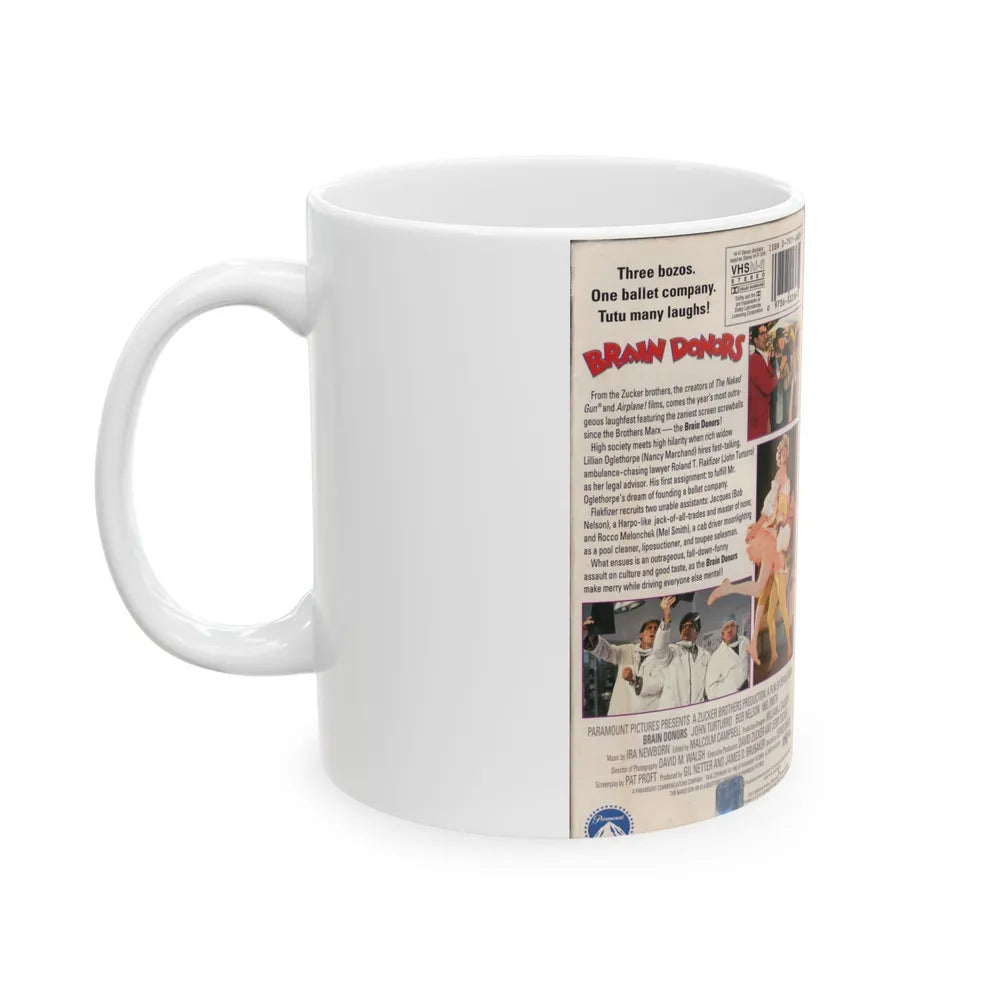 BRAIN DONORS (VHS COVER) - White Coffee Mug-Go Mug Yourself