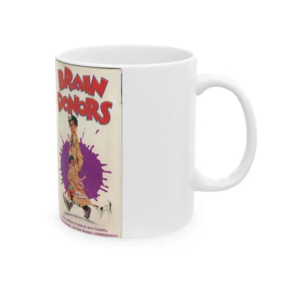 BRAIN DONORS (VHS COVER) - White Coffee Mug - Go Mug Yourself