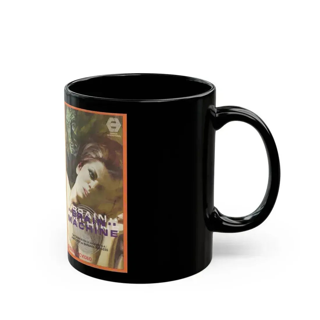 BRAIN MACHINE (VHS COVER) - Black Coffee Mug - Go Mug Yourself