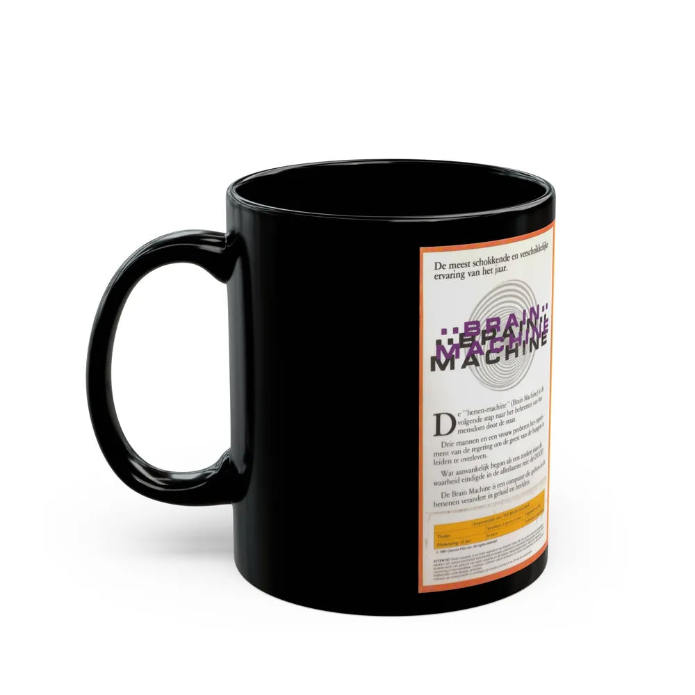 BRAIN MACHINE (VHS COVER) - Black Coffee Mug-Go Mug Yourself