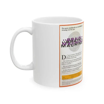 BRAIN MACHINE (VHS COVER) - White Coffee Mug - Go Mug Yourself