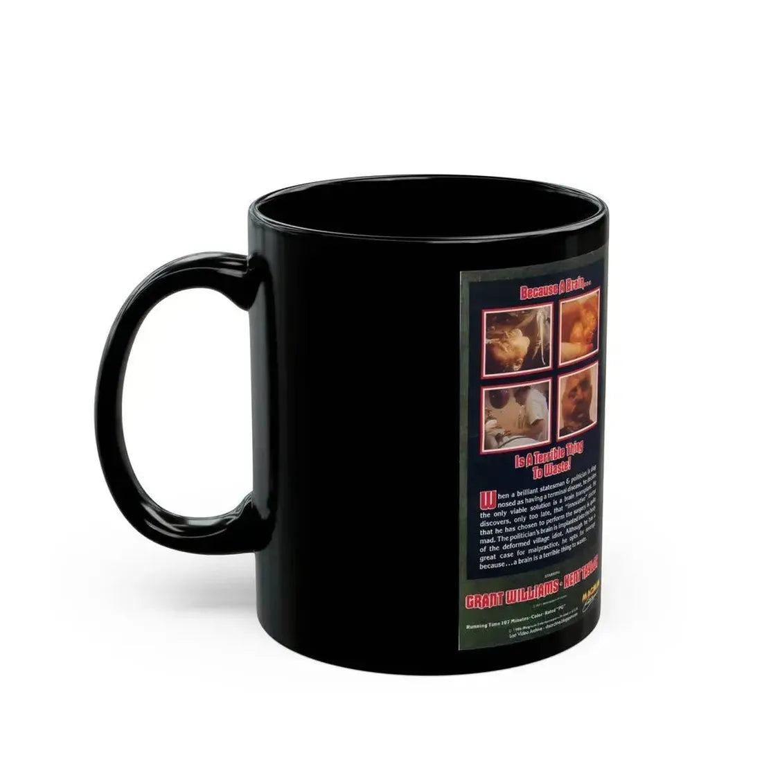 BRAIN OF BLOOD 2 (VHS COVER) - Black Coffee Mug - Go Mug Yourself