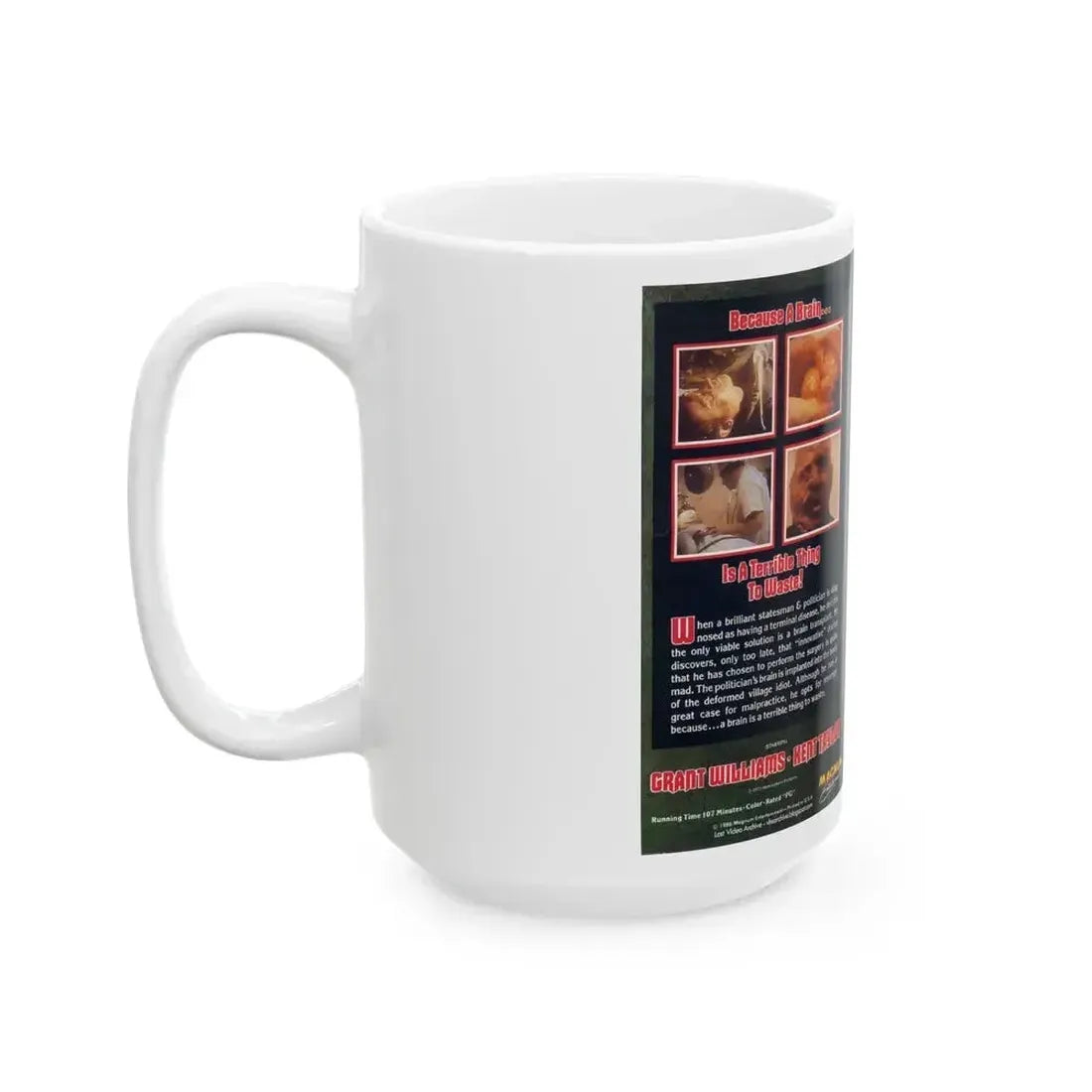 BRAIN OF BLOOD 2 (VHS COVER) - White Coffee Mug - Go Mug Yourself