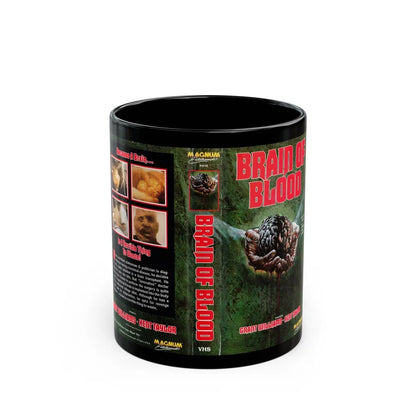 BRAIN OF BLOOD (VHS COVER) - Black Coffee Mug-11oz-Go Mug Yourself