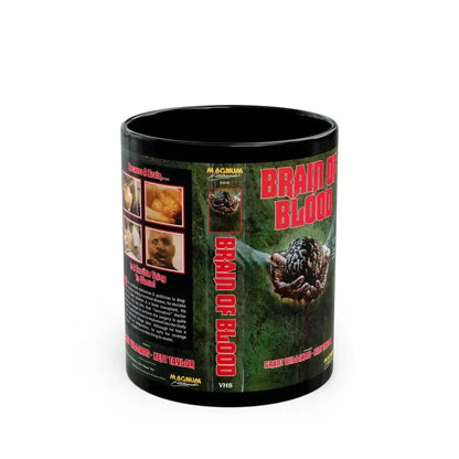 BRAIN OF BLOOD (VHS COVER) - Black Coffee Mug 11oz - Go Mug Yourself