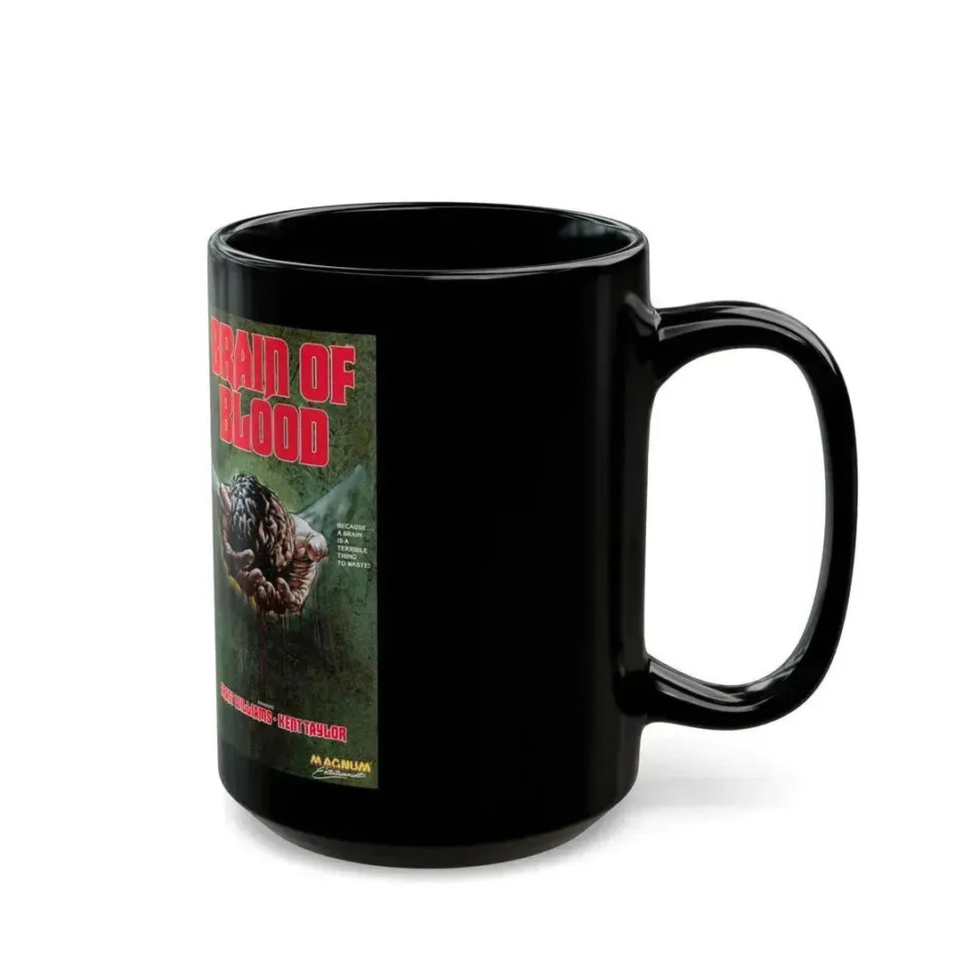 BRAIN OF BLOOD (VHS COVER) - Black Coffee Mug - Go Mug Yourself
