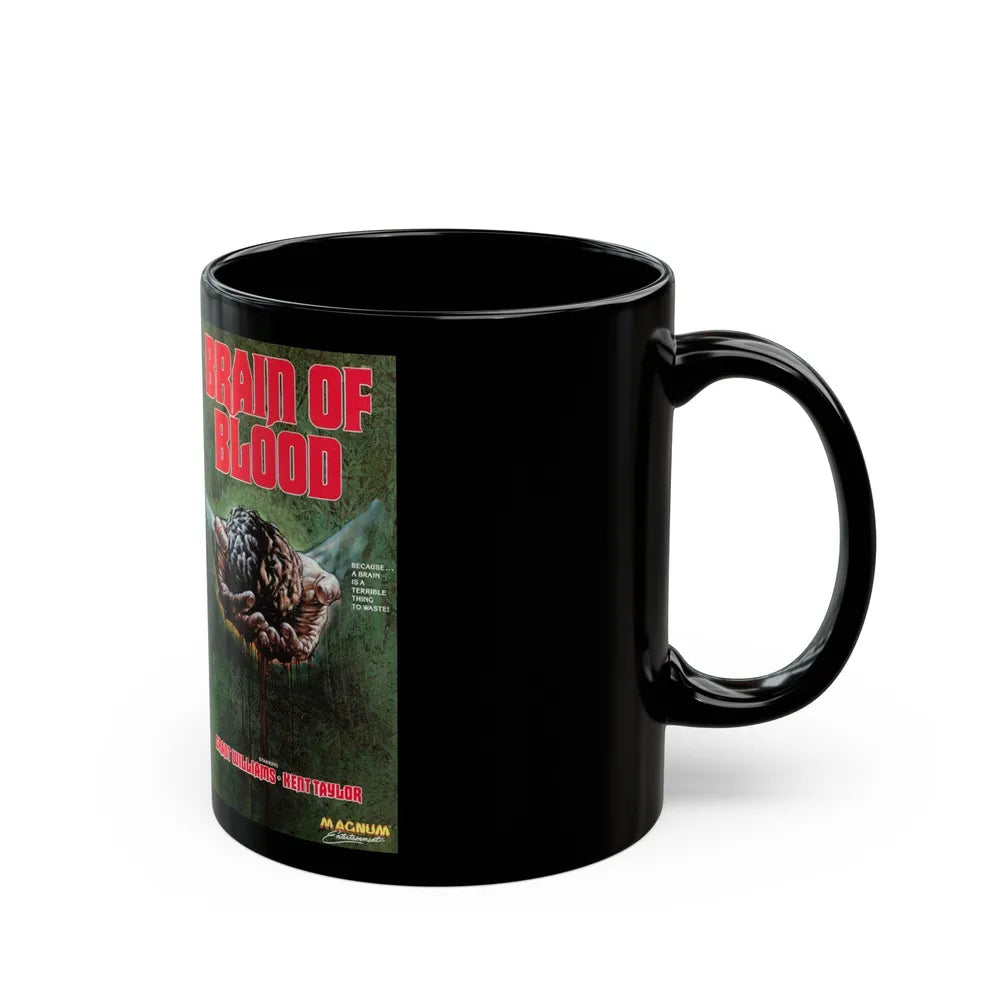 BRAIN OF BLOOD (VHS COVER) - Black Coffee Mug-Go Mug Yourself