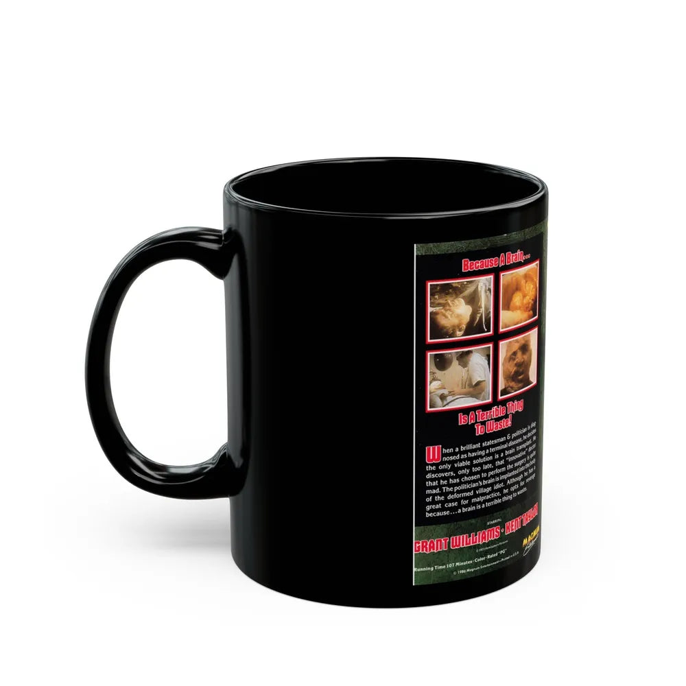 BRAIN OF BLOOD (VHS COVER) - Black Coffee Mug-Go Mug Yourself