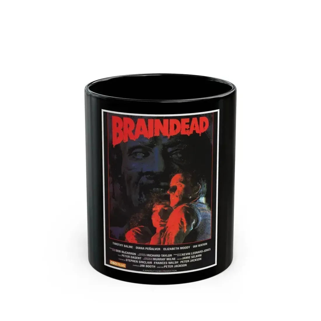 BRAINDEAD 1992 Movie Poster - Black Coffee Mug 11oz - Go Mug Yourself