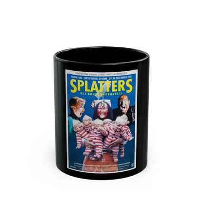 BRAINDEAD (ITALIAN) 1992 Movie Poster - Black Coffee Mug 11oz - Go Mug Yourself