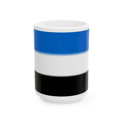 Braine-le-Comte flag proposal (Belgium) White Coffee Mug 15oz - Go Mug Yourself