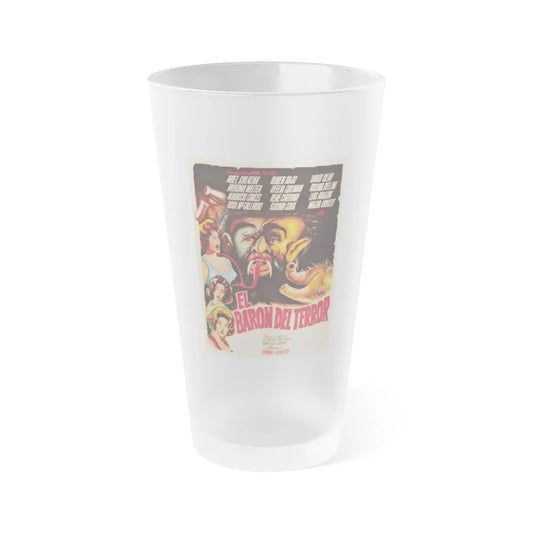 BRAINIAC (BARON OF TERROR) 1962 Movie Poster - Frosted Pint Glass 16oz-16oz-Frosted-Go Mug Yourself