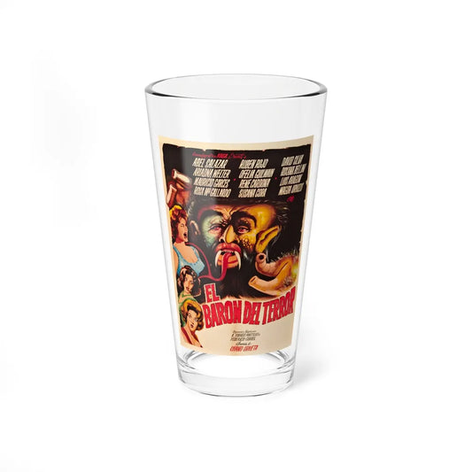 BRAINIAC (BARON OF TERROR) 1962 Movie Poster - Pint Glass 16oz-16oz-Go Mug Yourself