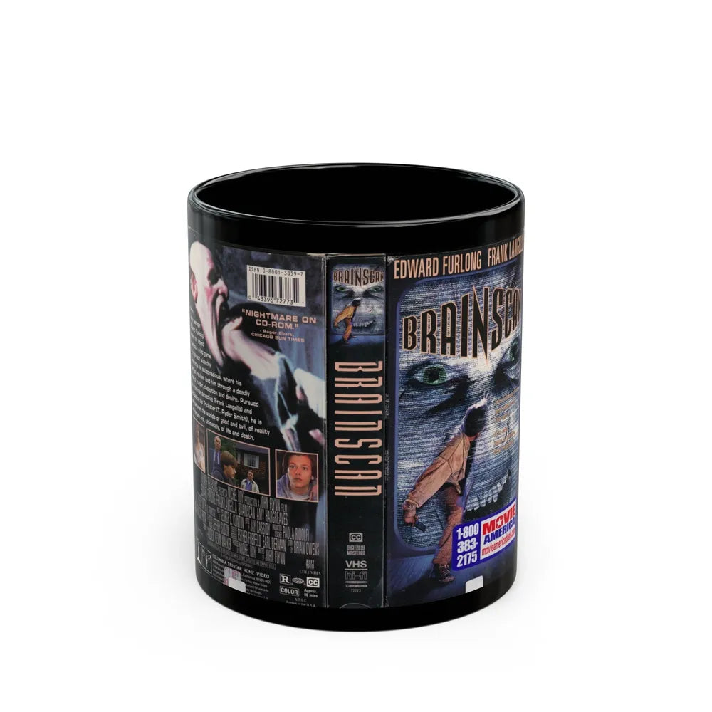 BRAINSCAN (VHS COVER) - Black Coffee Mug-11oz-Go Mug Yourself