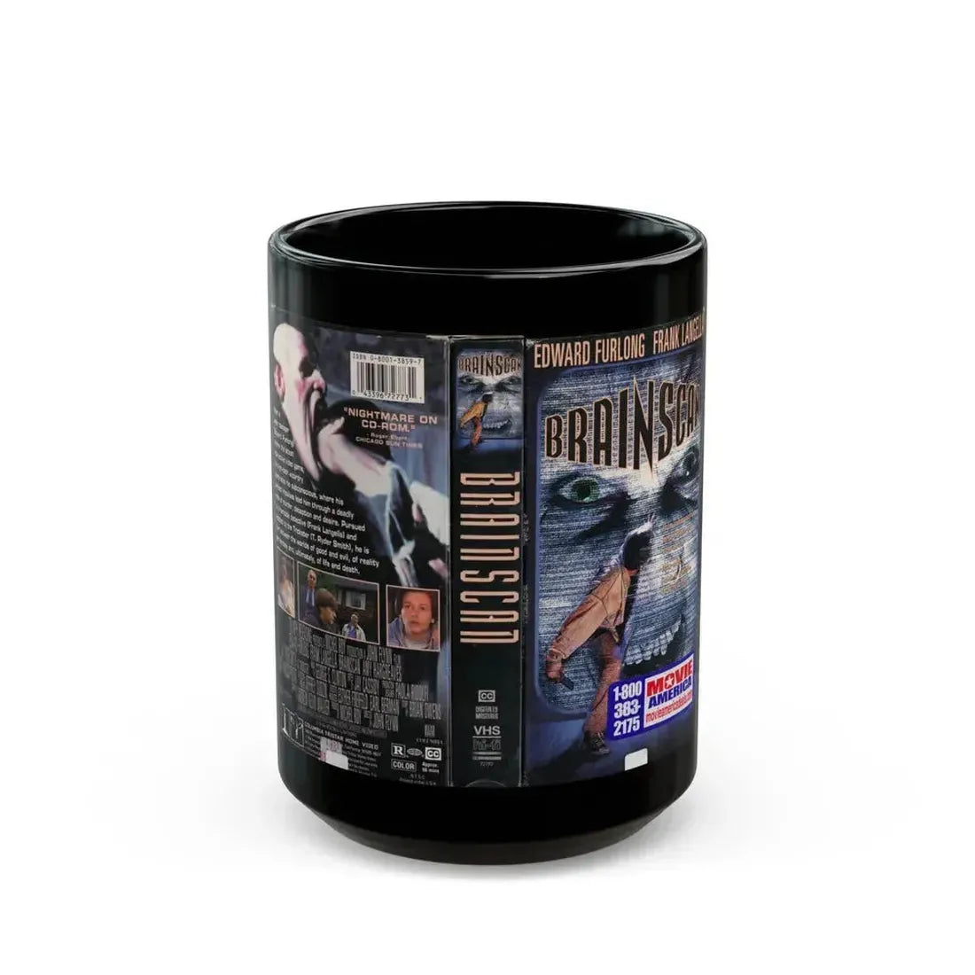 BRAINSCAN (VHS COVER) - Black Coffee Mug 15oz - Go Mug Yourself