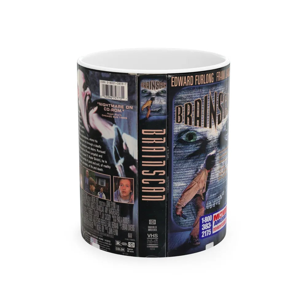 BRAINSCAN (VHS COVER) - White Coffee Mug-11oz-Go Mug Yourself