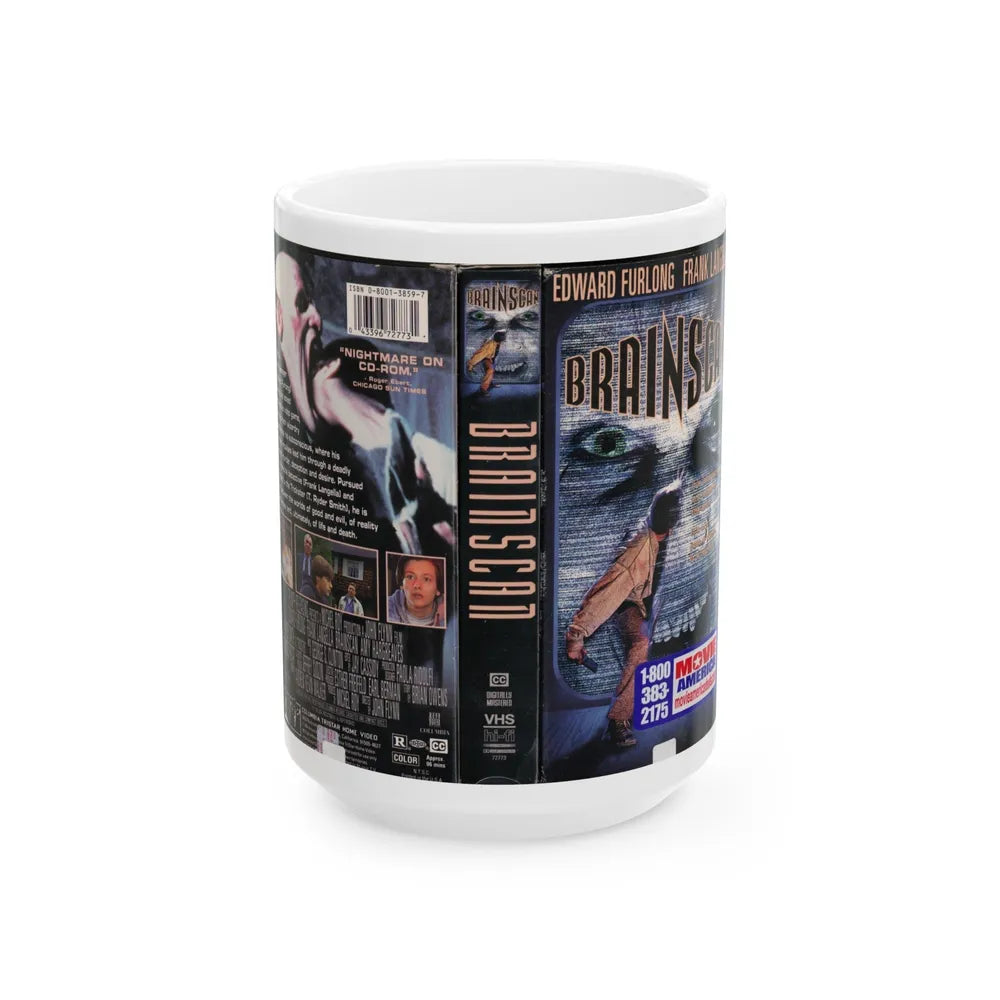 BRAINSCAN (VHS COVER) - White Coffee Mug-15oz-Go Mug Yourself