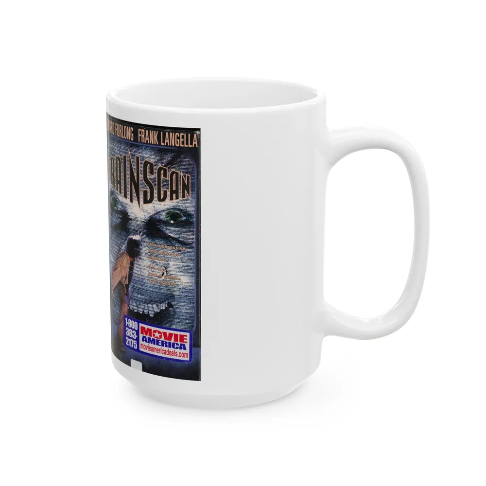 BRAINSCAN (VHS COVER) - White Coffee Mug-Go Mug Yourself