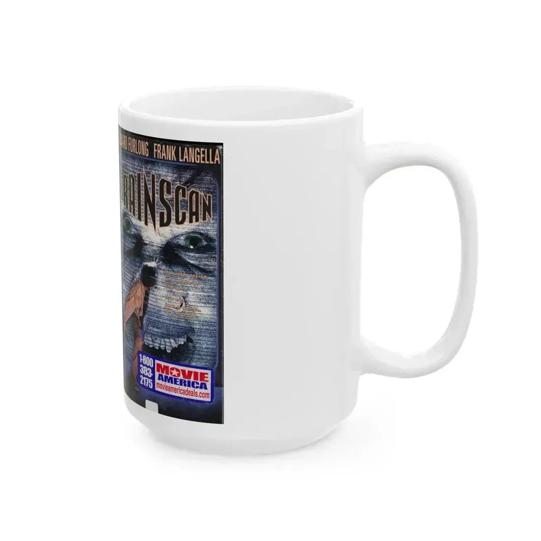 BRAINSCAN (VHS COVER) - White Coffee Mug - Go Mug Yourself