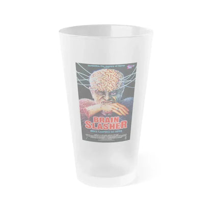 BRAINSLASHER (MINDWARP) 1992 Movie Poster - Frosted Pint Glass 16oz 16oz Frosted - Go Mug Yourself