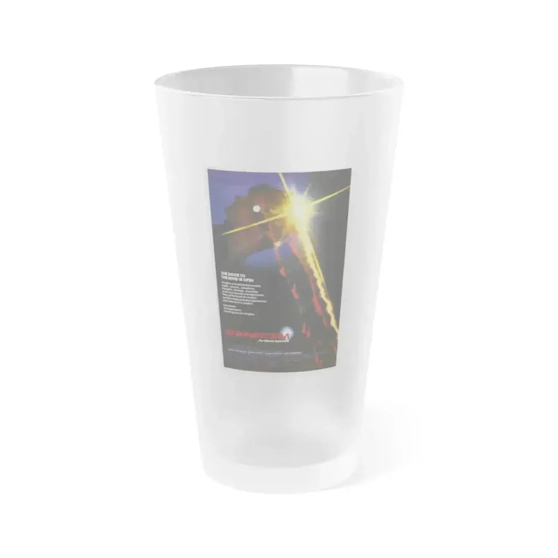 BRAINSTORM 1983 Movie Poster - Frosted Pint Glass 16oz 16oz Frosted - Go Mug Yourself