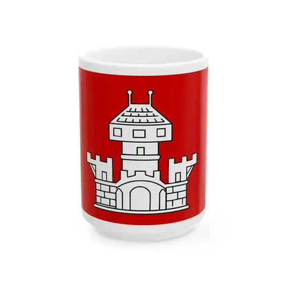 Braives vlag (Belgium) White Coffee Mug 15oz - Go Mug Yourself