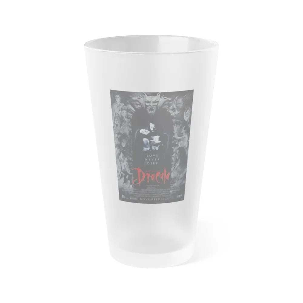 BRAM STOKERS DRACULA 1992 Movie Poster - Frosted Pint Glass 16oz-16oz-Frosted-Go Mug Yourself