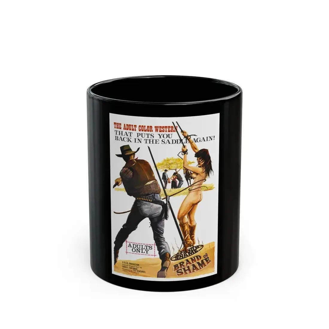 BRAND OF SHAME 1968 Movie Poster - Black Coffee Mug 11oz - Go Mug Yourself