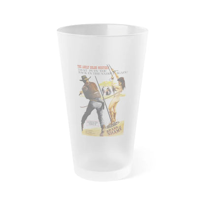 BRAND OF SHAME 1968 Movie Poster - Frosted Pint Glass 16oz-16oz-Frosted-Go Mug Yourself