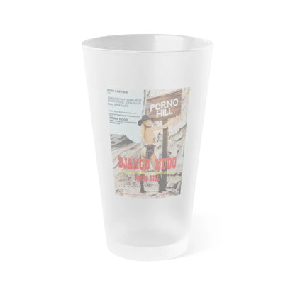 BRAND OF SHAME (NUDE DJANGO) 1968 Movie Poster - Frosted Pint Glass 16oz-16oz-Frosted-Go Mug Yourself