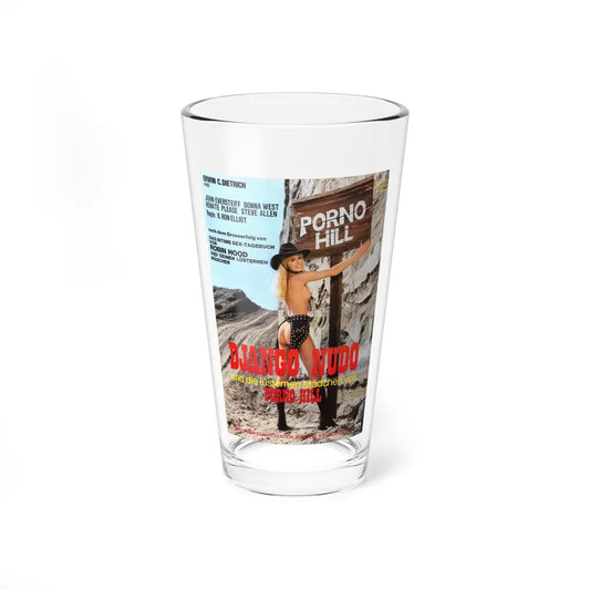 BRAND OF SHAME (NUDE DJANGO) 1968 Movie Poster - Pint Glass 16oz-16oz-Go Mug Yourself