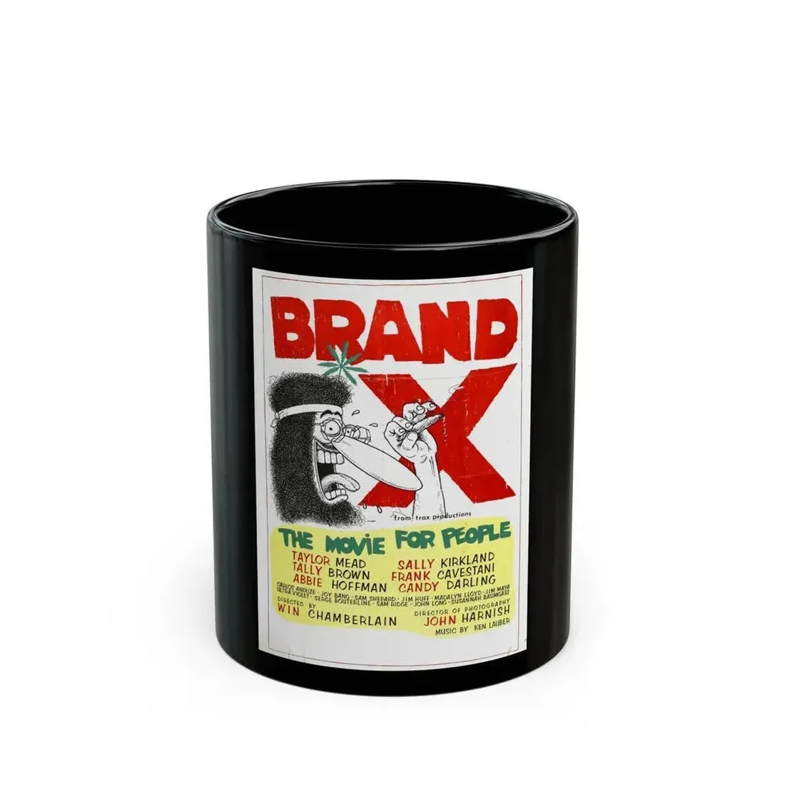 BRAND X 1970 Movie Poster - Black Coffee Mug 11oz - Go Mug Yourself
