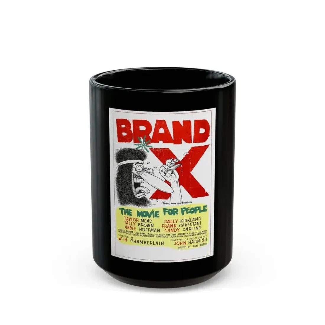 BRAND X 1970 Movie Poster - Black Coffee Mug 15oz - Go Mug Yourself
